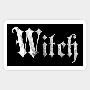 Witch - White Gothic Design Sticker